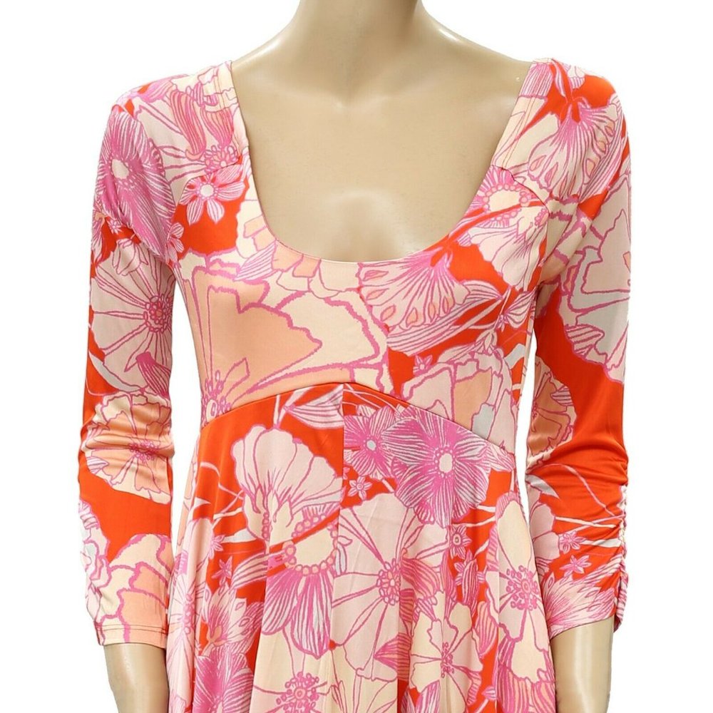 Free People First Date Retro Sexy Maxi Dress M - Picture 5 of 7